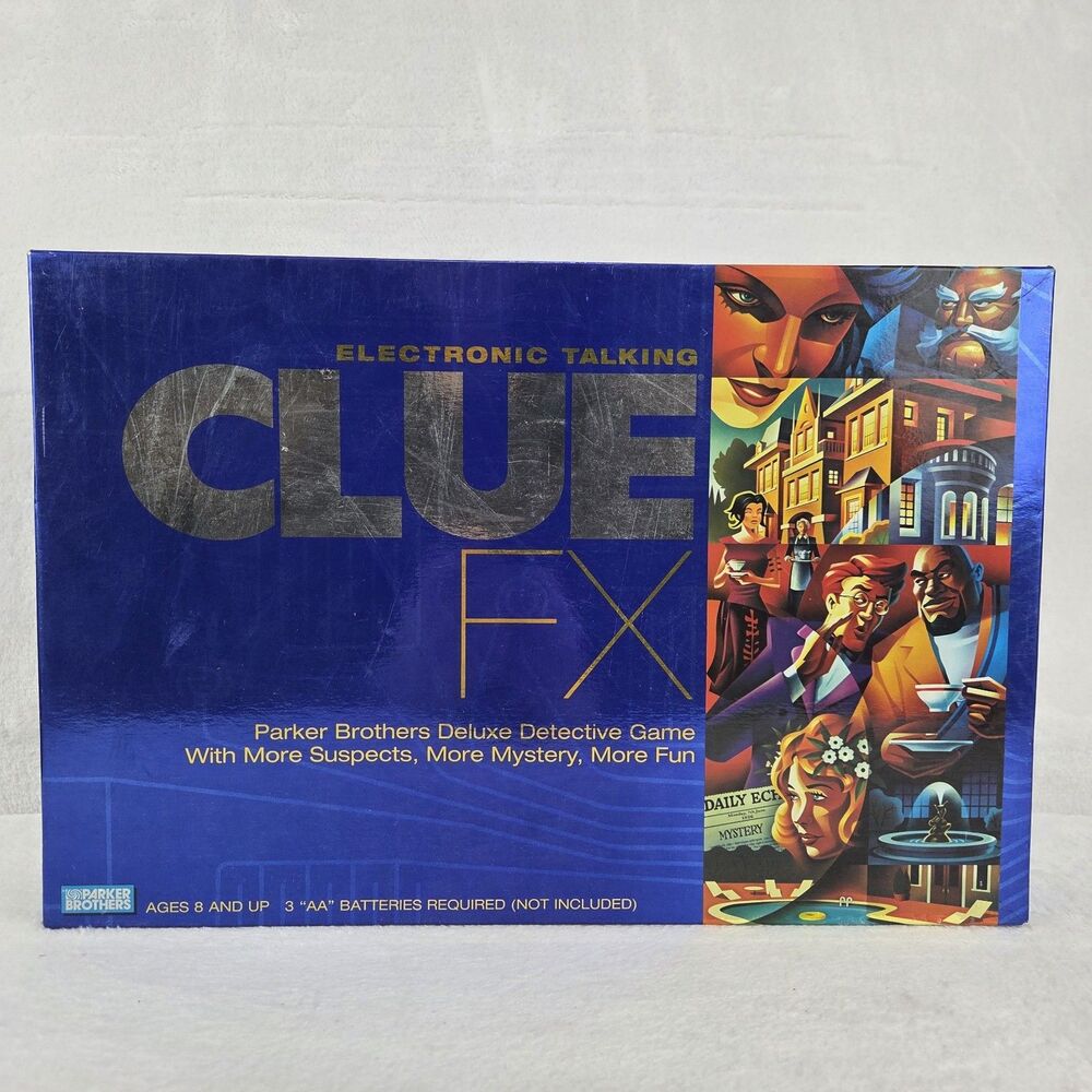 Clue FX COMPLETE WORKS Parker Brothers 2003 Electronic‎ Board Game Detective